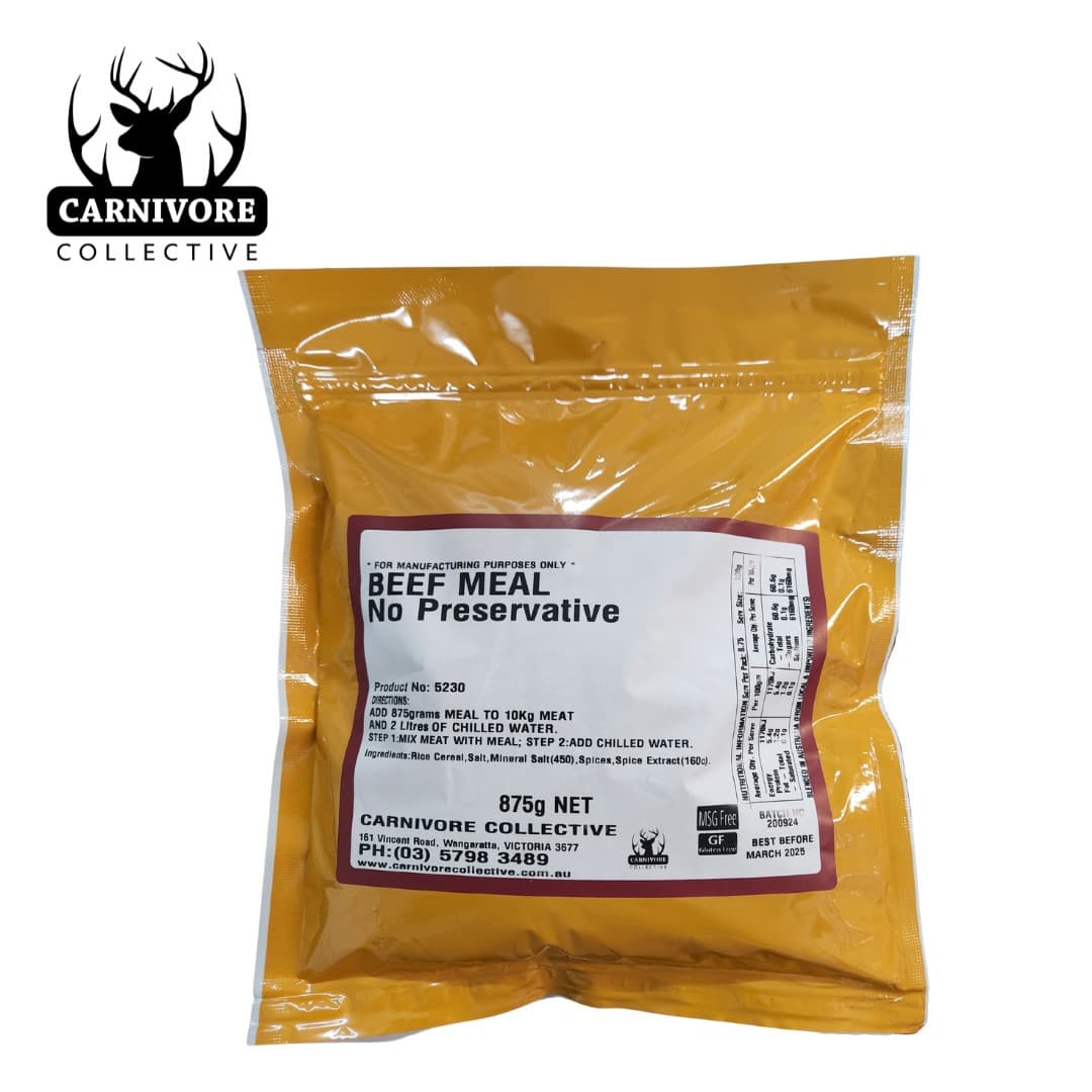 Carnivore Collective Beef Meal (Gluten and Preservative Free) 875g