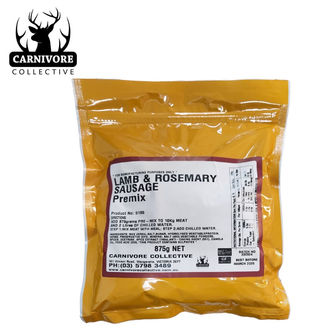 Carnivore Collective Lamb and Rosemary Sausage Seasoning 875g (GF)